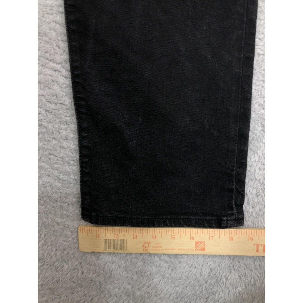 Levi's Jeans Women 30x25.5 (Tag 30x27) Black Ribcage Straight Ankle - Picture 12 of 14